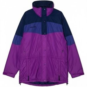 Columbia Jacket Womens Large Purple Parka Winter Snowboard Ski Waterproof Hoodie